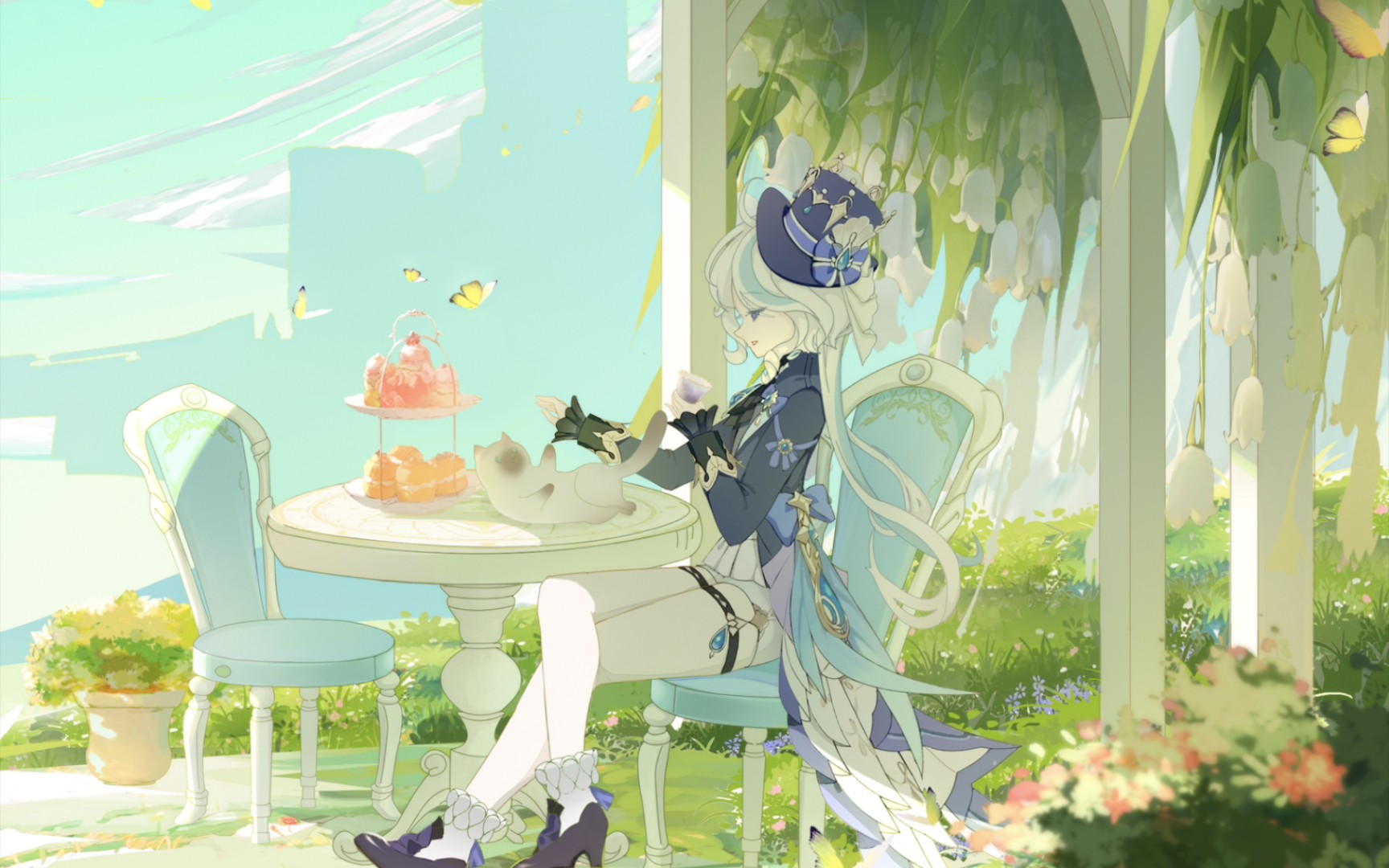 【芙宁娜live2d】一起来喝下午茶吧