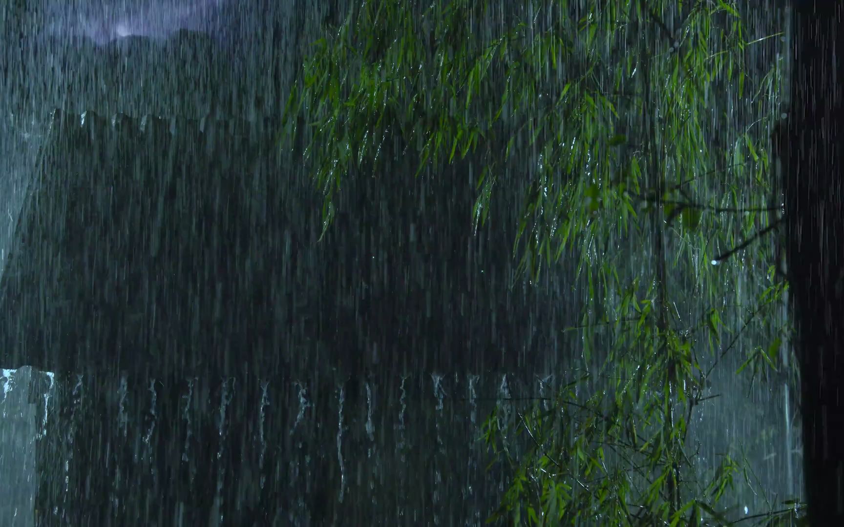 [图]在暴风雨的夜晚，暴雨和强大的雷声，帮助你在2分钟内入睡