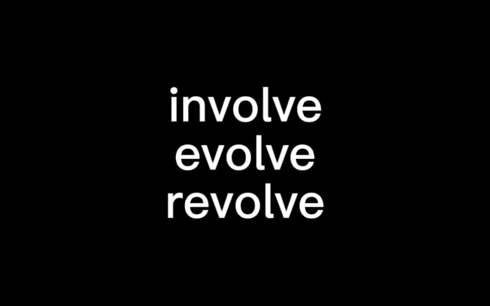 区分involve&evolve&revolve哔哩哔哩bilibili