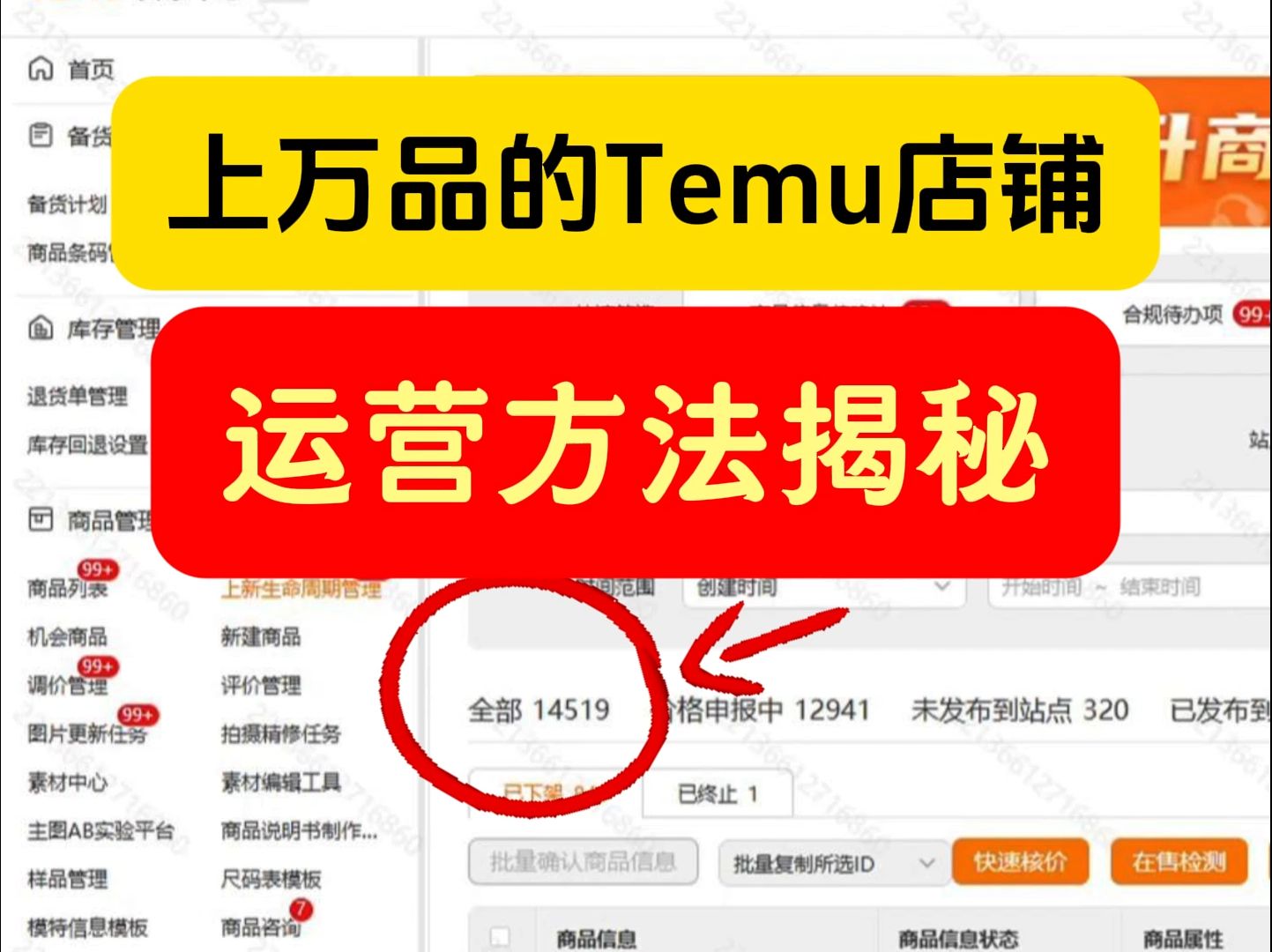 上万品的temu店铺,运营方法揭秘哔哩哔哩bilibili