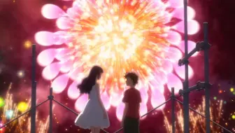 花火を打つ 打上花火 花火は横から見るか上から見るか 烟花是从侧面看还是上面看 あなたの名前 你的名字 言葉の庭 言叶之庭 希望大家能喜欢 哔哩哔哩 Bilibili