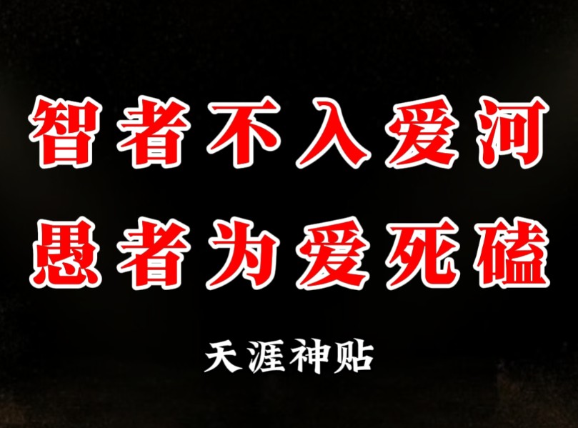 智者不入爱河究竟是什么意思?当你真正理解,在爱情里就不会被伤害!哔哩哔哩bilibili