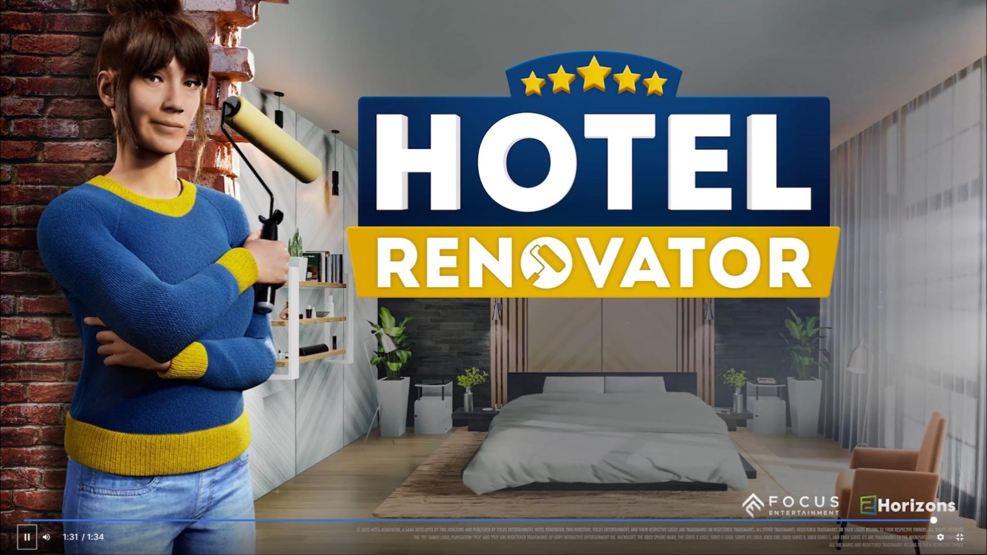 [图]新游推荐：【酒店翻新者 Hotel Renovator】将于3月8日上架Steam和Epic等平台