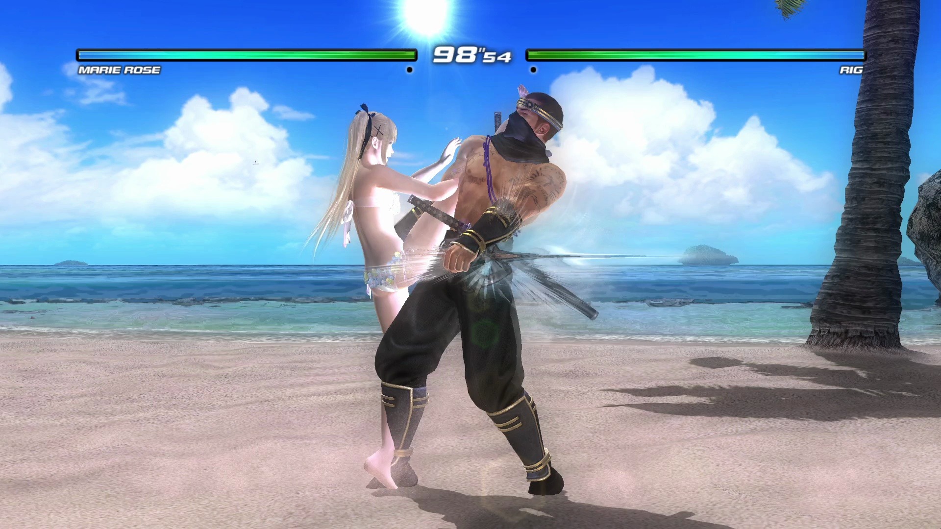 死或生5花泳装玛丽罗斯海边连打忍者里格