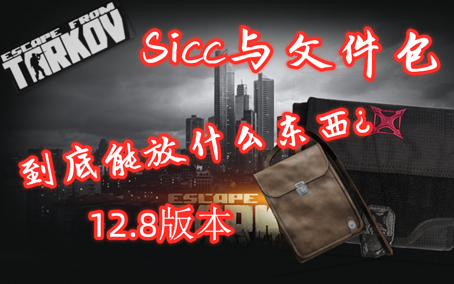 【逃离塔科夫】Sicc和文件包到底可以放进什么东西??哔哩哔哩bilibili