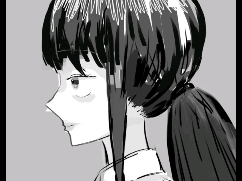 绘画过程——无聊画的小动画,随机侧脸