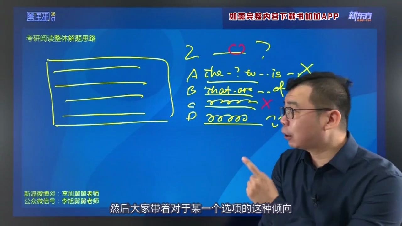 李旭舅舅讲考研阅读:考研阅读做题的常见误区,你还在这样做吗?哔哩哔哩bilibili