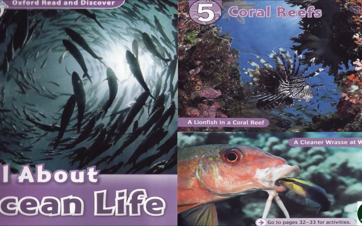 [图]《牛津阅读与探索发现》Oxford Read and Discover🍁ALL ABOUT OCEAN LIFE《关于海洋生活的一切》Level 4