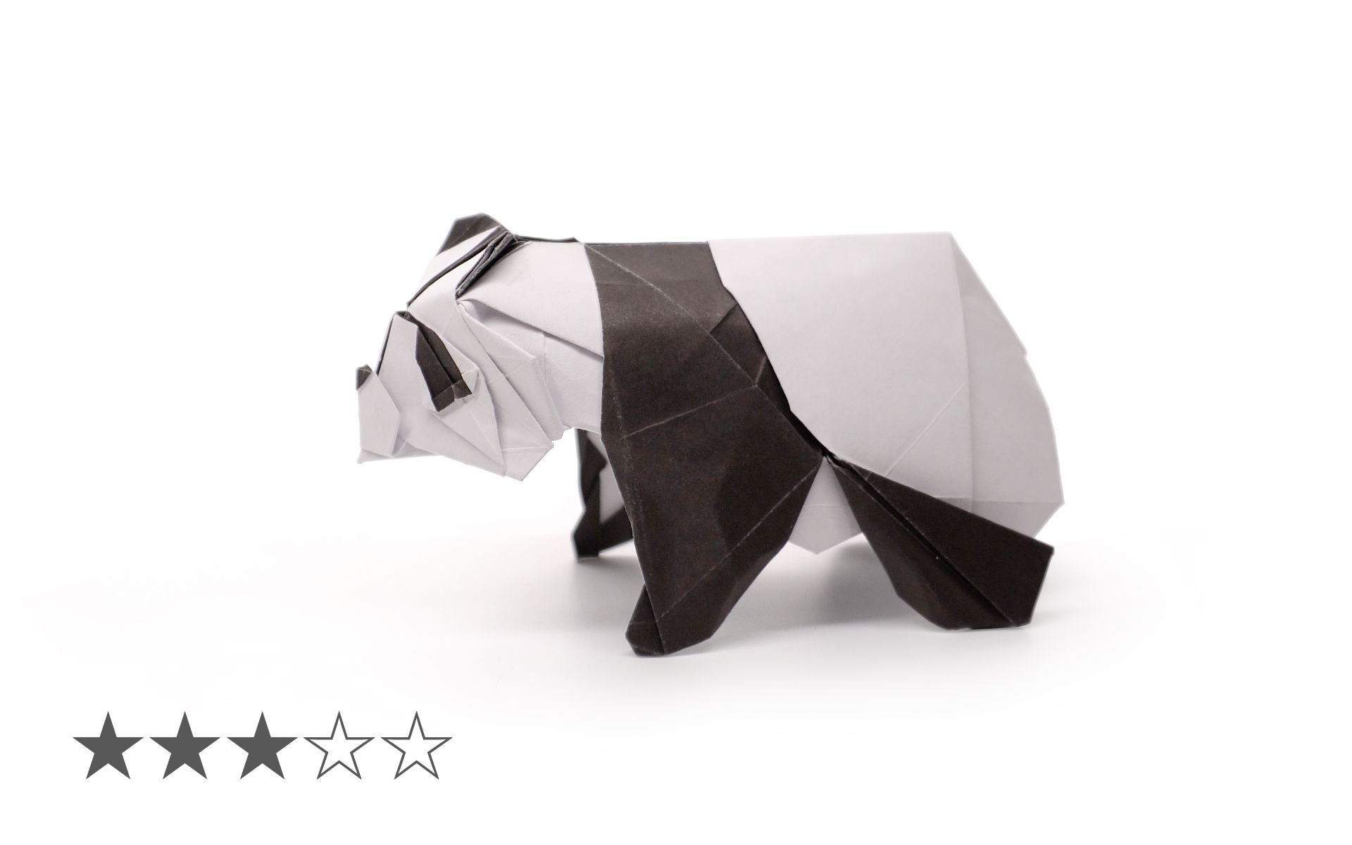 折纸立体熊猫的折法图片