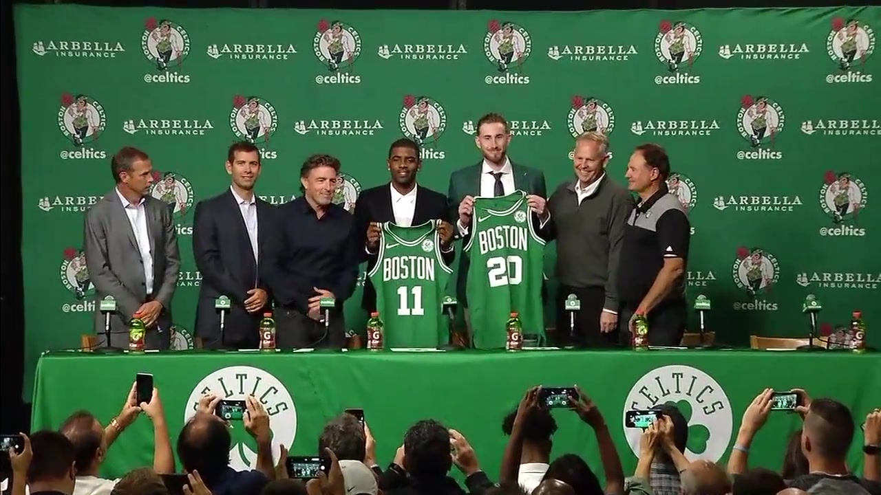 kyrieirvinggordonhaywardbostonceltics媒體發佈會