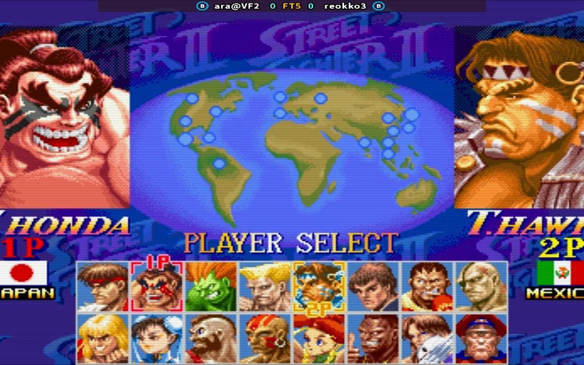 超级街霸2x ara@vf2 vs reokko3 ft5 fightcade 210813 set1