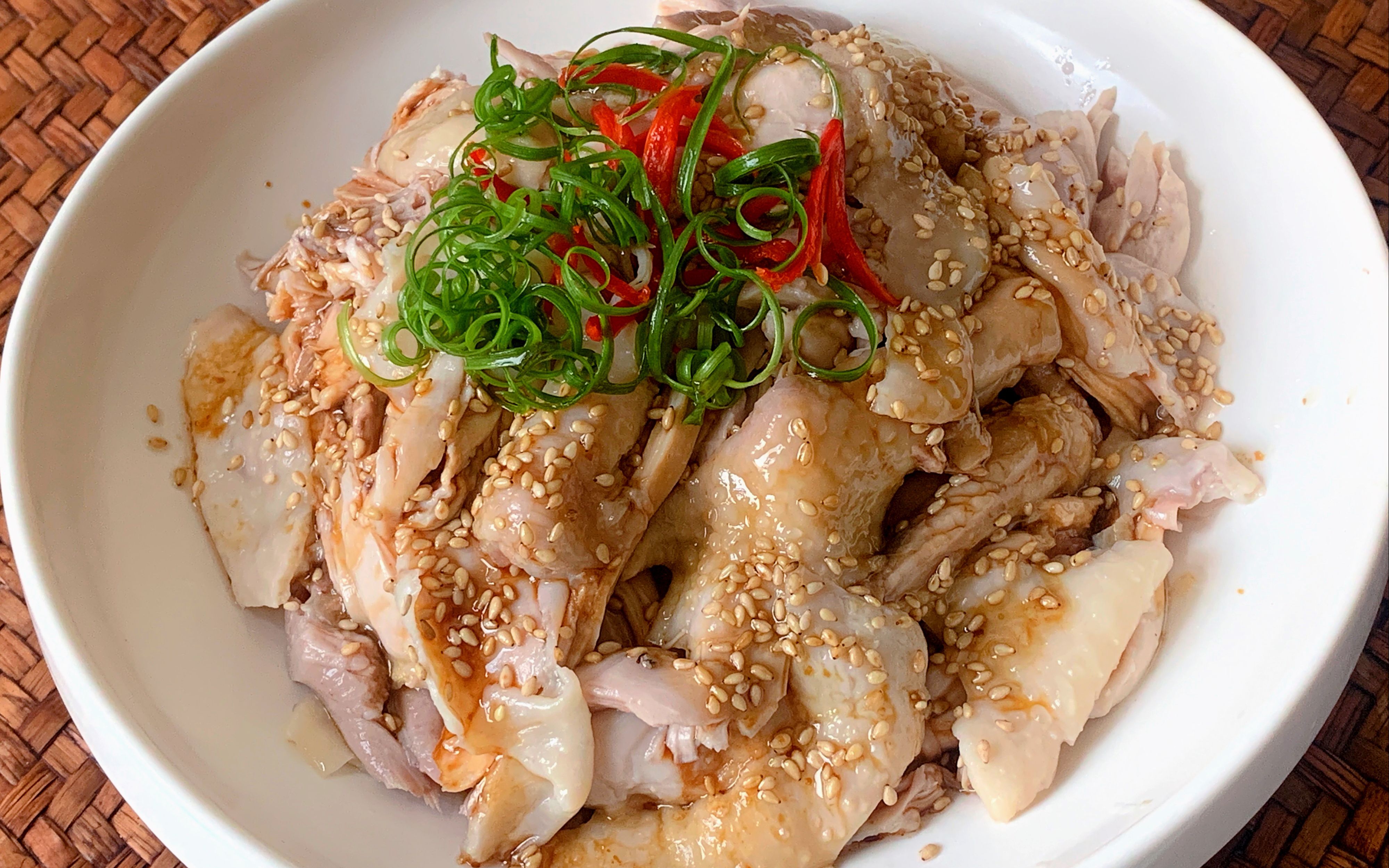 港式茶餐厅必点!葱油手撕鸡,方法配方都简单,一学就会哦!