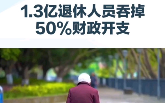 1.3亿退休人员吞掉50%财政开支哔哩哔哩bilibili