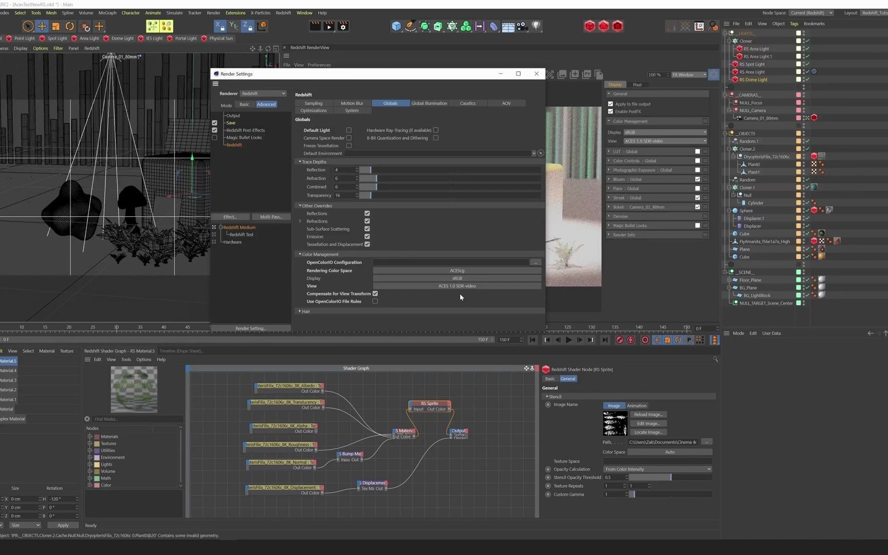 ACES Workflow for Redshift 3.0.46哔哩哔哩bilibili