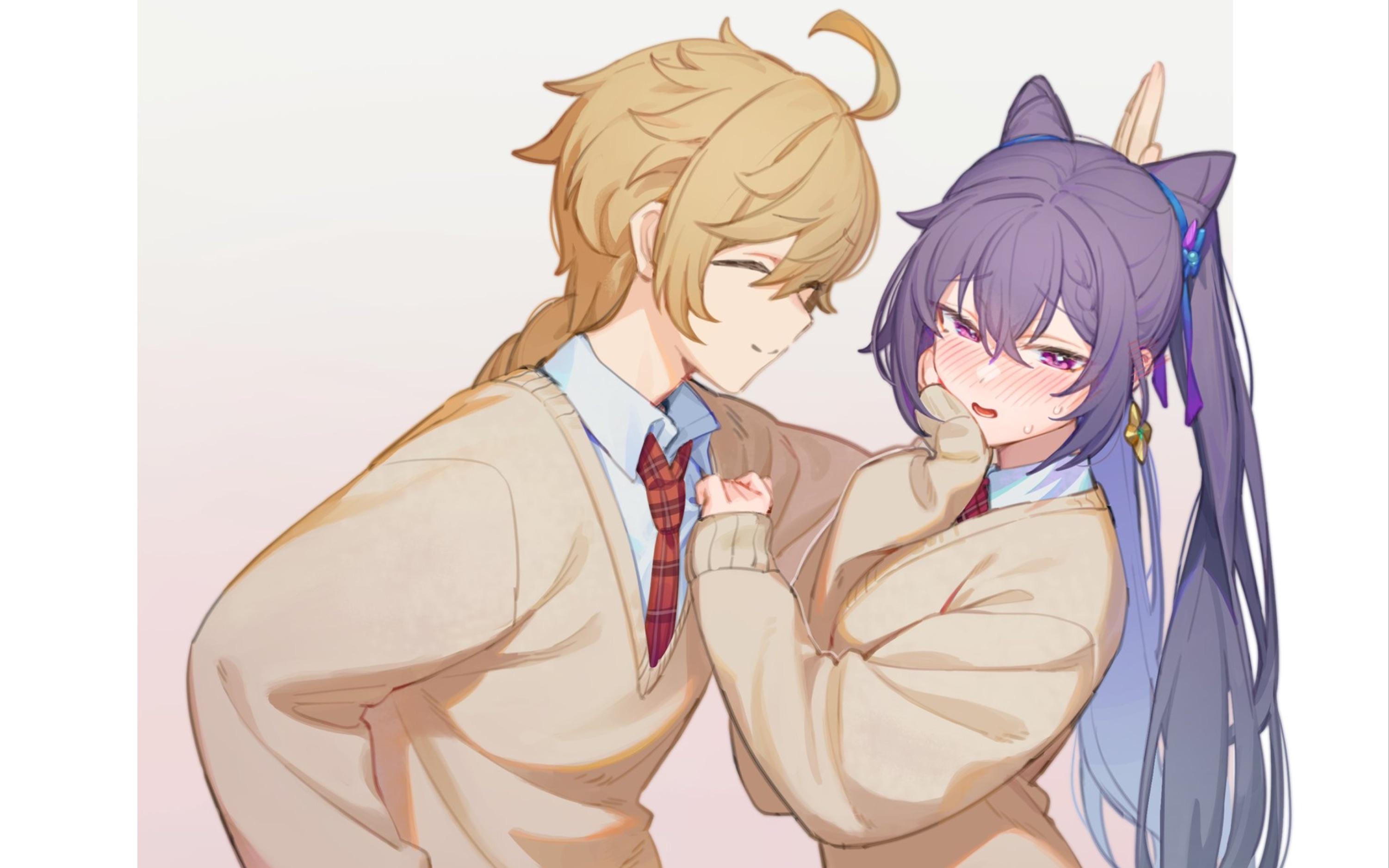 【原神校园】校园海王空与吃瓜妹妹荧