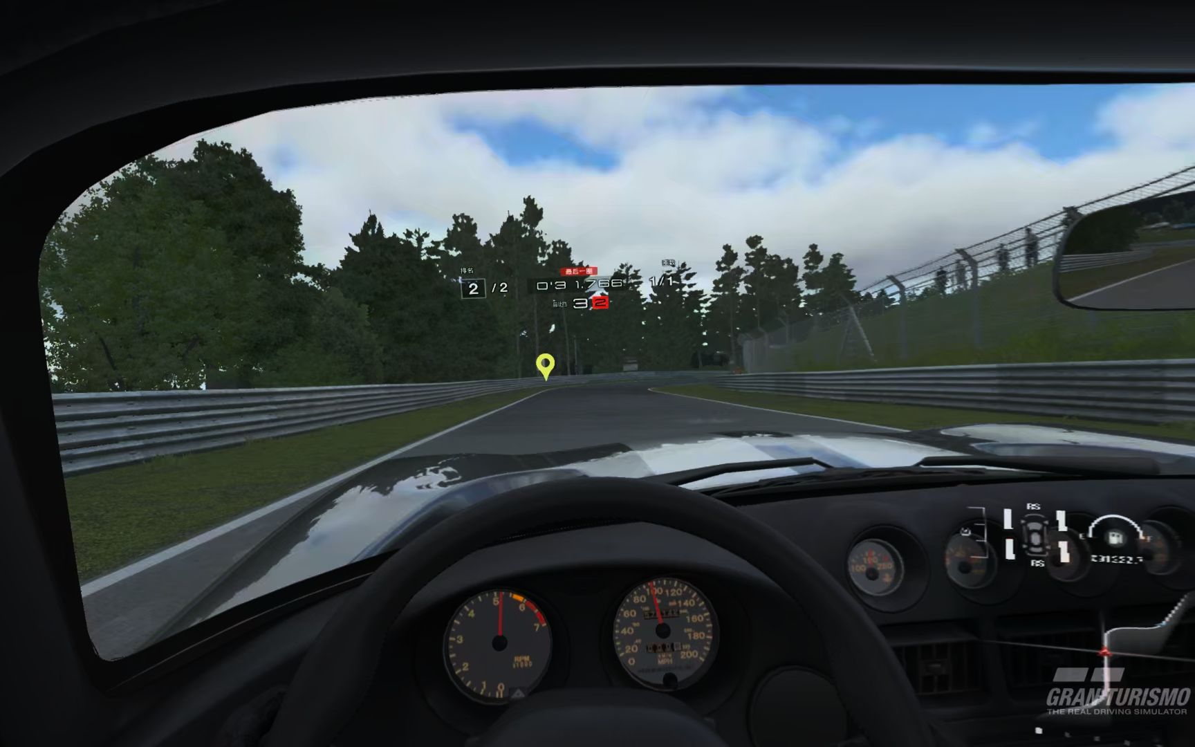 gt7之a to z原厂调校rs胎纽北,dodge-viper gts 02,vr视角,712.370