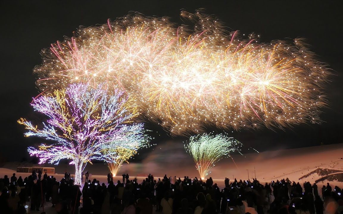 2020 长冈丘陵公园 圣诞烟花 starmine