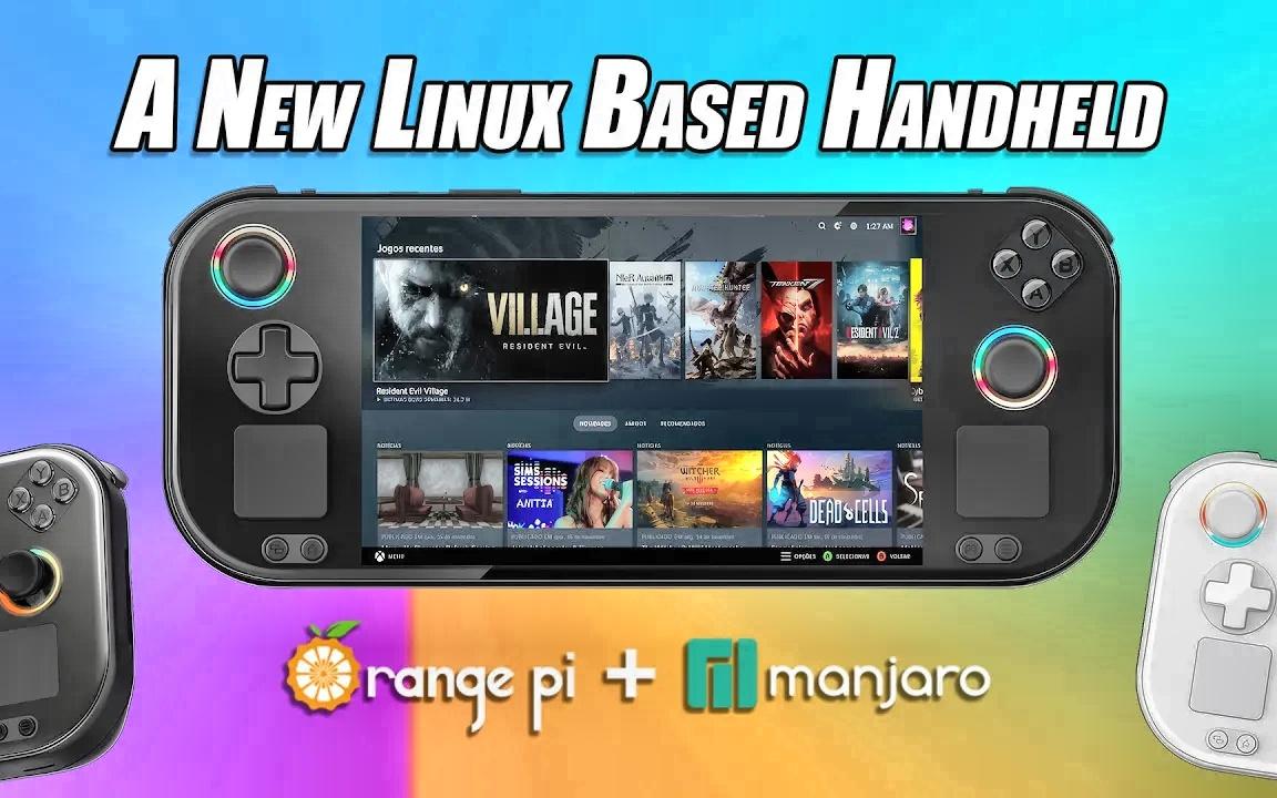 [ETA PRIME] 橙色pi neo即将到来!新的Linux驱动Ryzen游戏手持哔哩哔哩bilibili