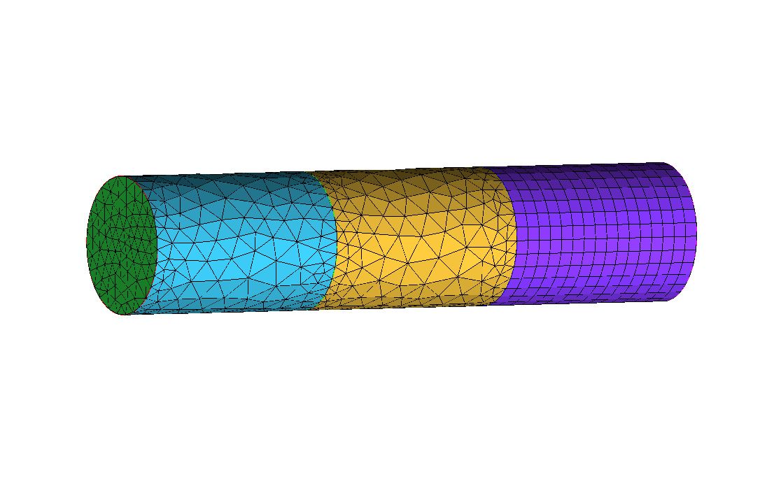 icemcfd官方案例3d混合管道中合并四面体和六面体网格12