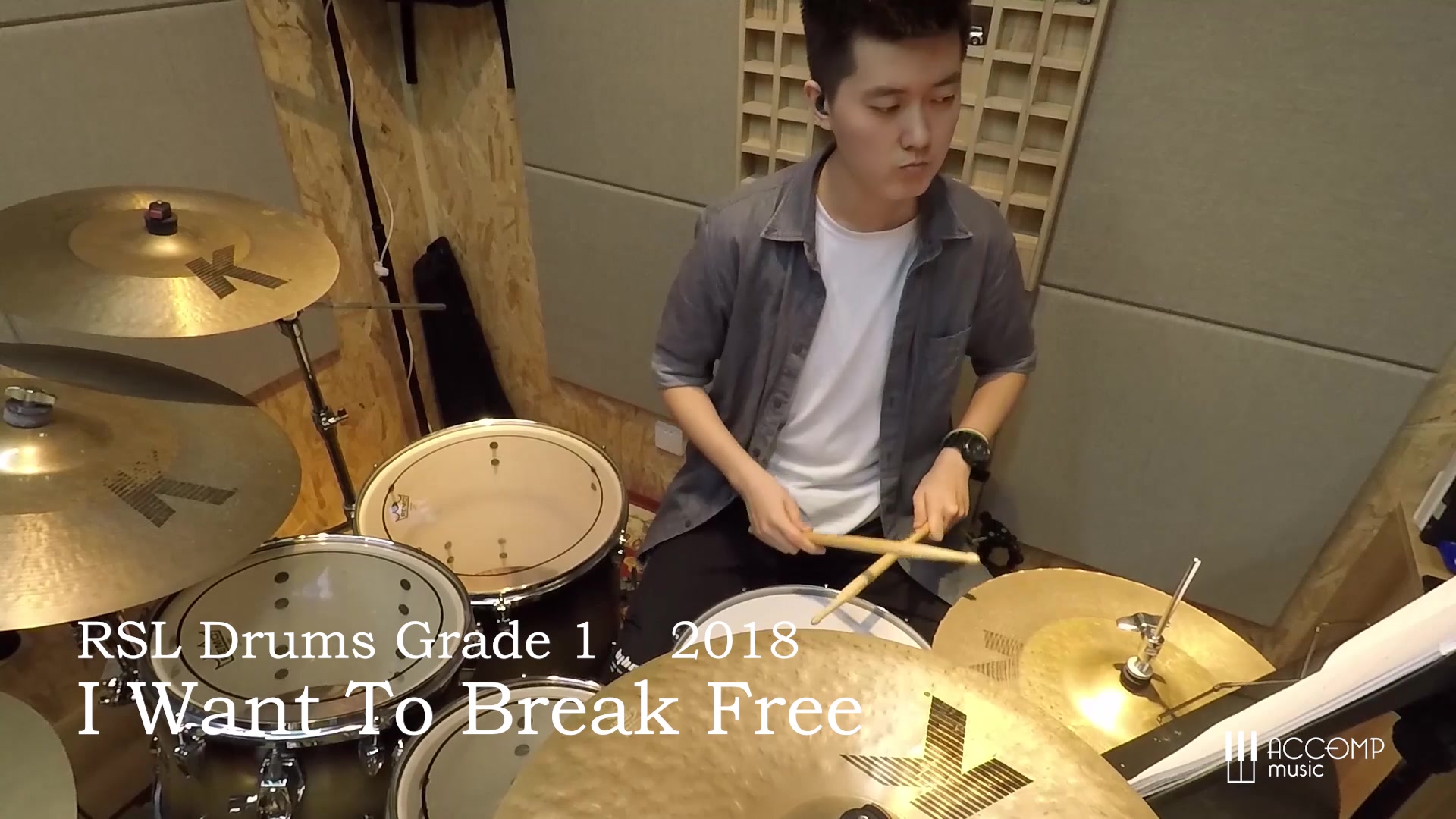 《I Want To Break Free》Rockschool 鼓1级曲目示范视频哔哩哔哩bilibili