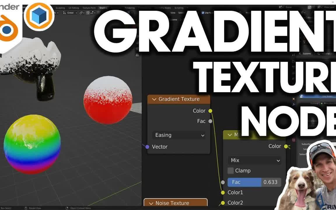 iblender中文版插件 如何在 blender 中使用渐变纹理节点!