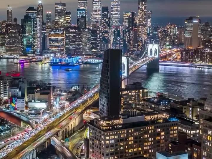 flynyc_纽约,延时夜景