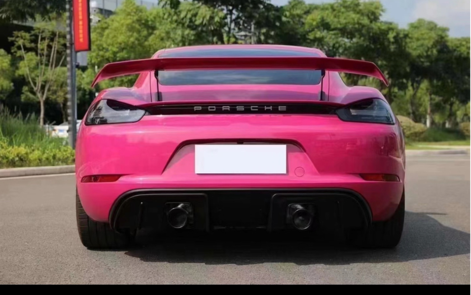 保时捷718改gt4前后套件,完美!