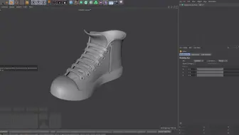 C4D建模/平底鞋
