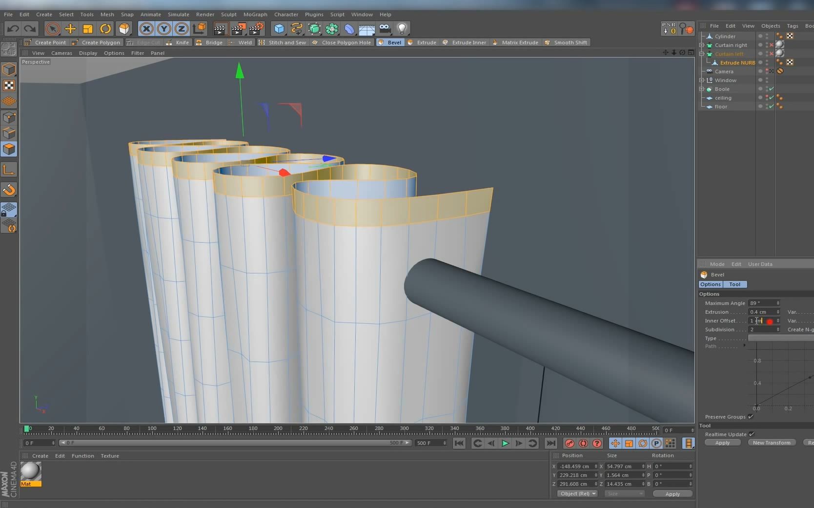 CINEMA 4D 客厅及窗帘建模教程 第一部分哔哩哔哩bilibili