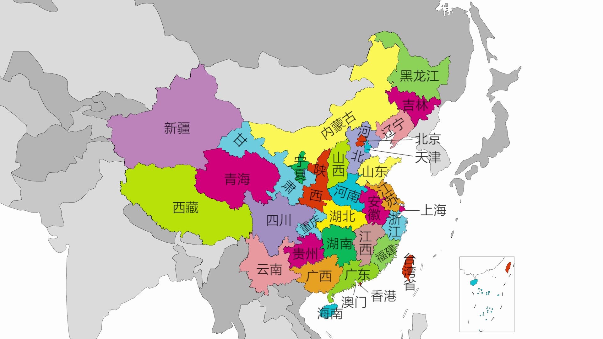 [图]如果按人口多少把各省份地图换位，你会变成哪省人？