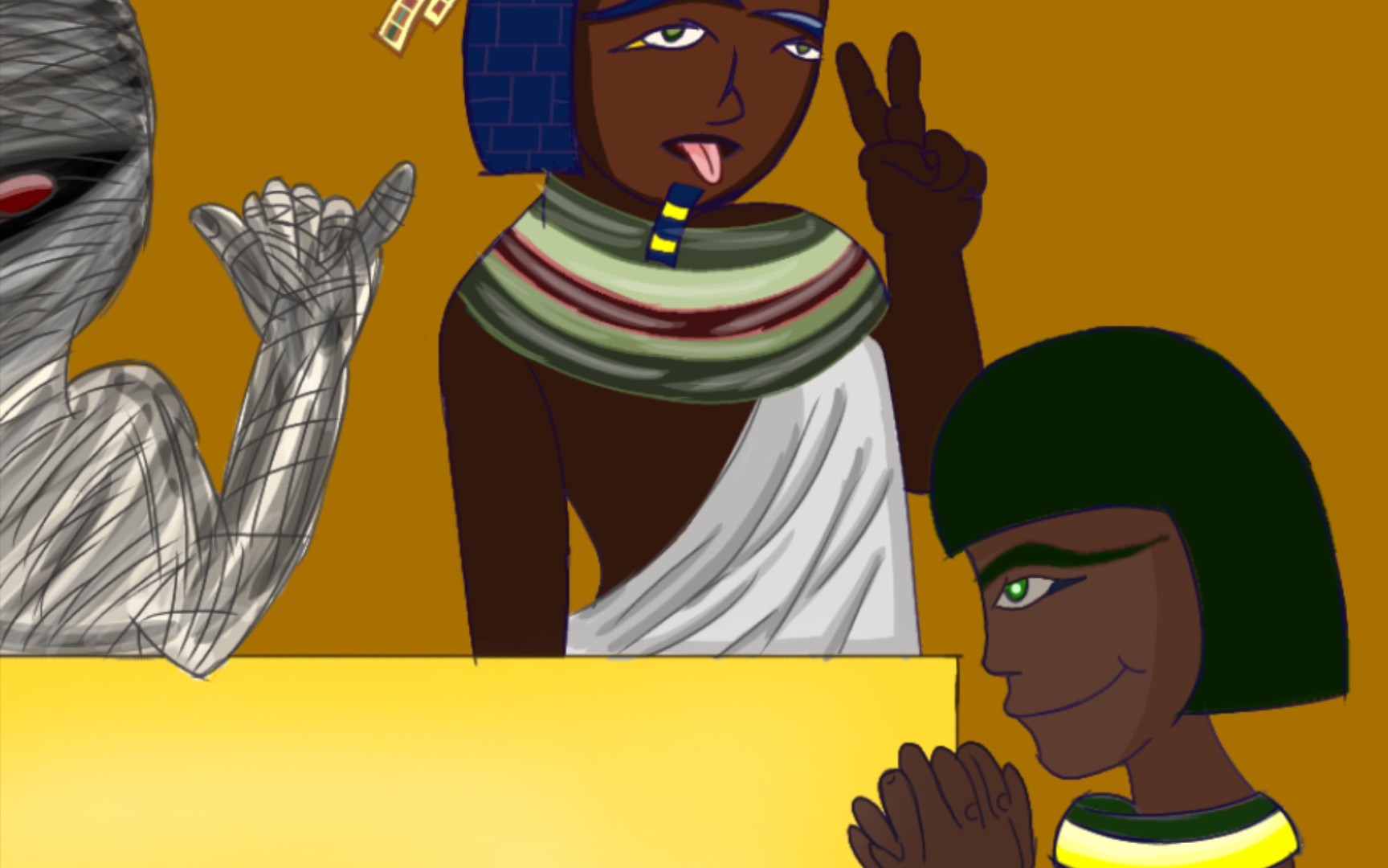 重绘当你把人教版小学数学书插图画成古埃及风格会怎么样