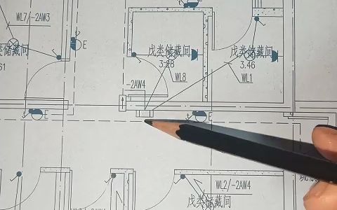 零基础水电识图147电气图纸预埋和穿线,地下室储藏室哔哩哔哩bilibili