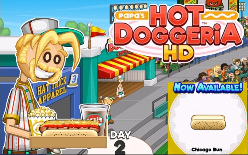 老爹游戏老爹热狗店day2新顾客pinchhitwell新食材芝加哥面包