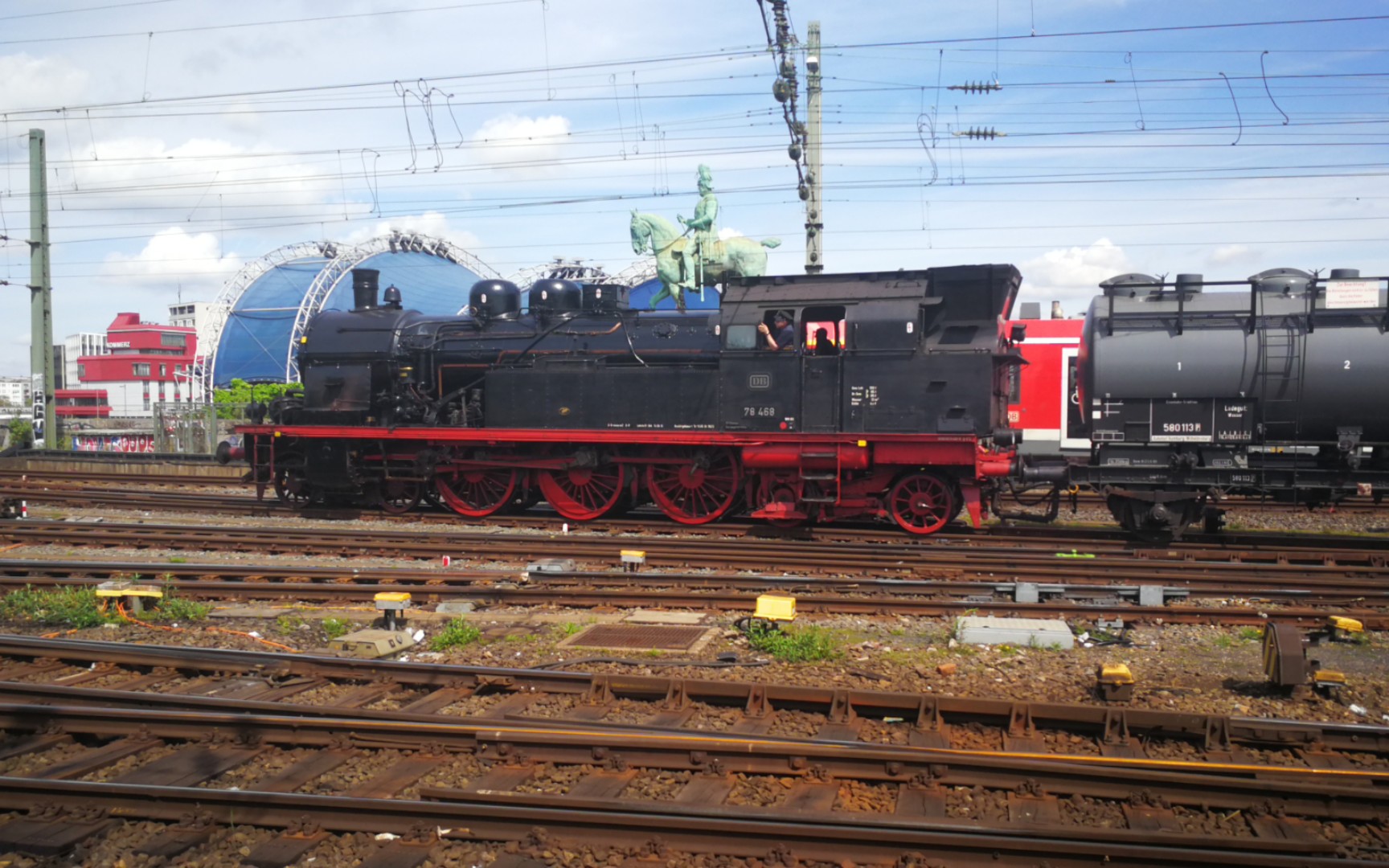 【拍车】德国铁路 两百稿纪念 蒸汽机车78 468 担当特别班次 条顿快车