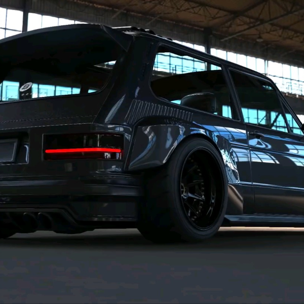 古董级大众巴西利亚Volkswagen Brasília 1980 Widebody_哔哩哔哩