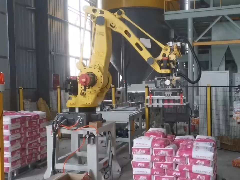 砂浆腻子粉瓷砖胶码垛机器人左右码垛