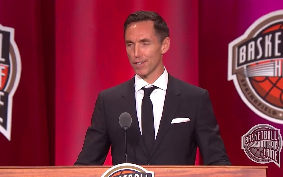 [图]斯蒂夫 · 纳什篮球名人堂获选演说 Steve Nash's Basketball Hall of Fame Enshrinement Speech