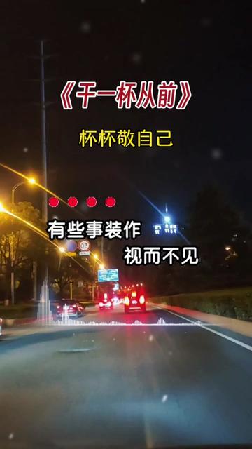 [图]#干一杯从前 #我敬自己一杯酒 #生活太多苦可我不愿认输 #歌词句句入心