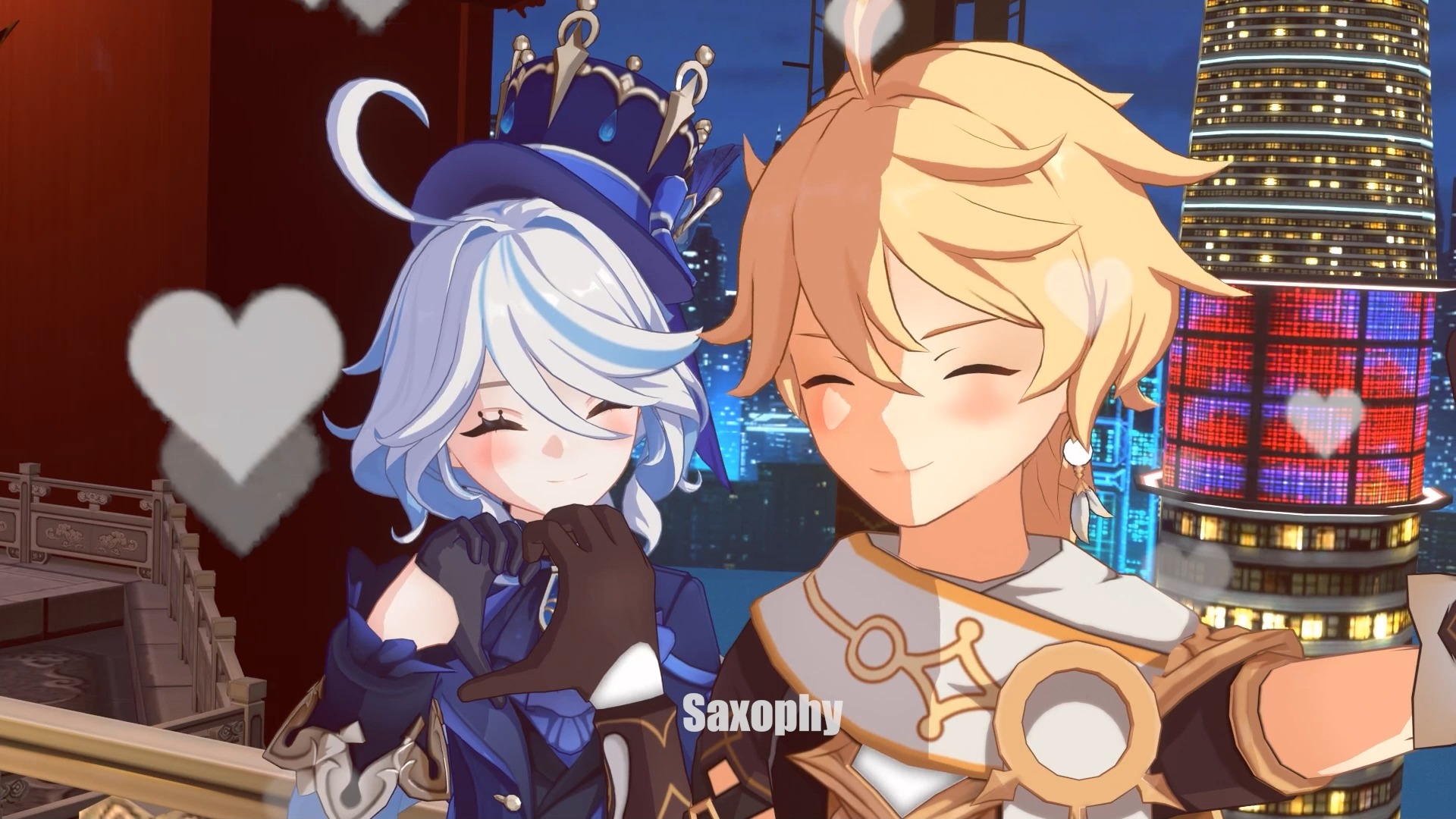 芙宁娜爱空【原神mmd】