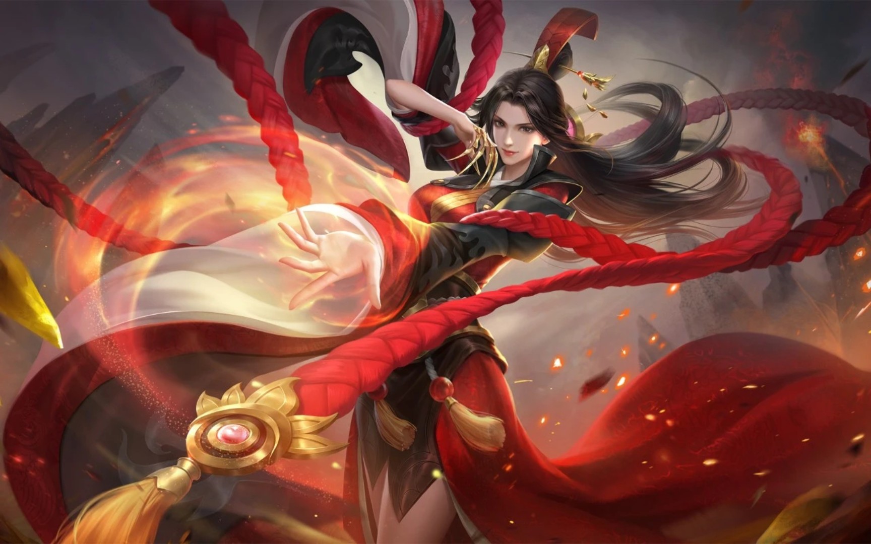 [逍遥]英魂之刃口袋版-赤焰火女新皮肤-流火天姬