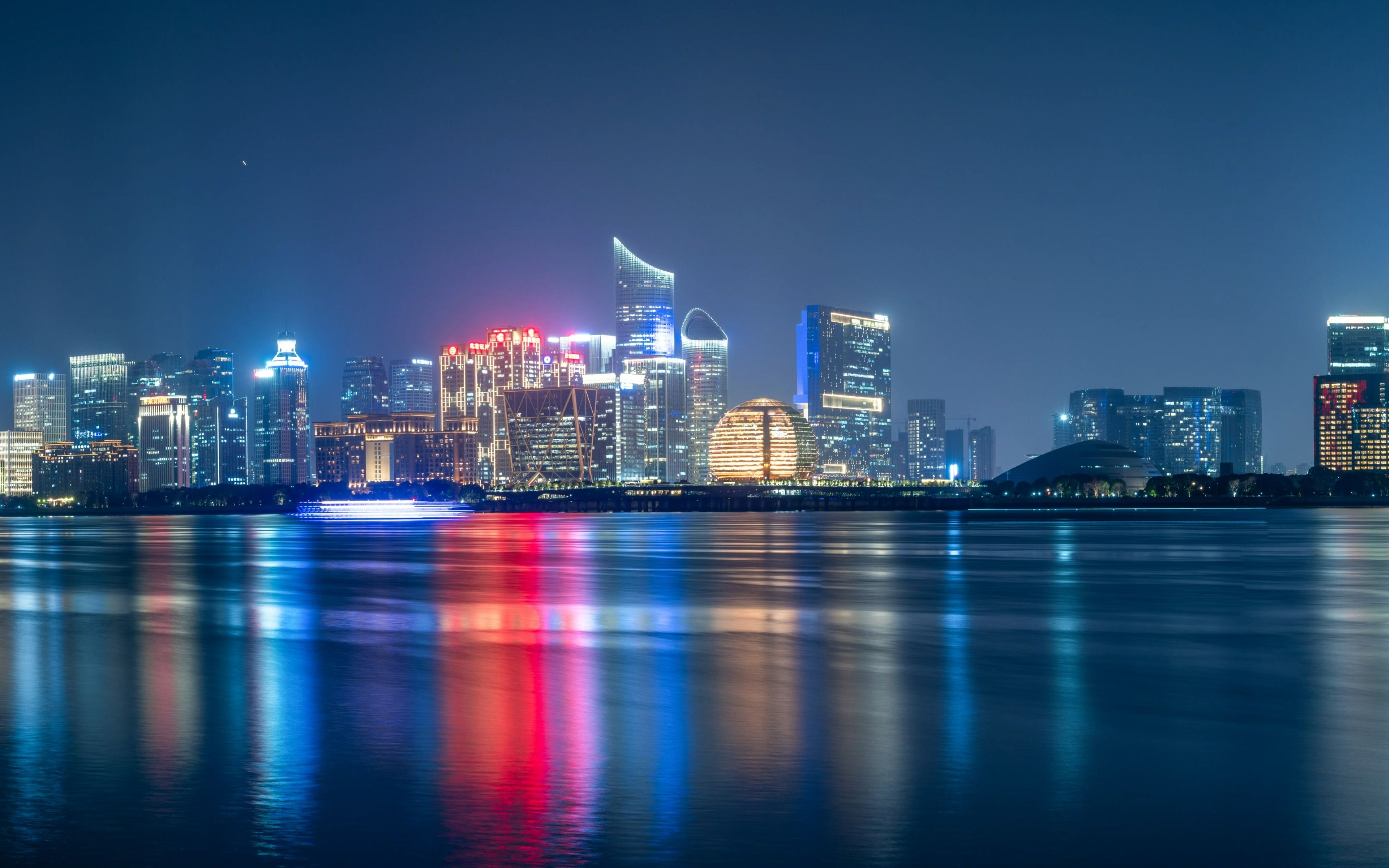 杭州錢江新城夜景