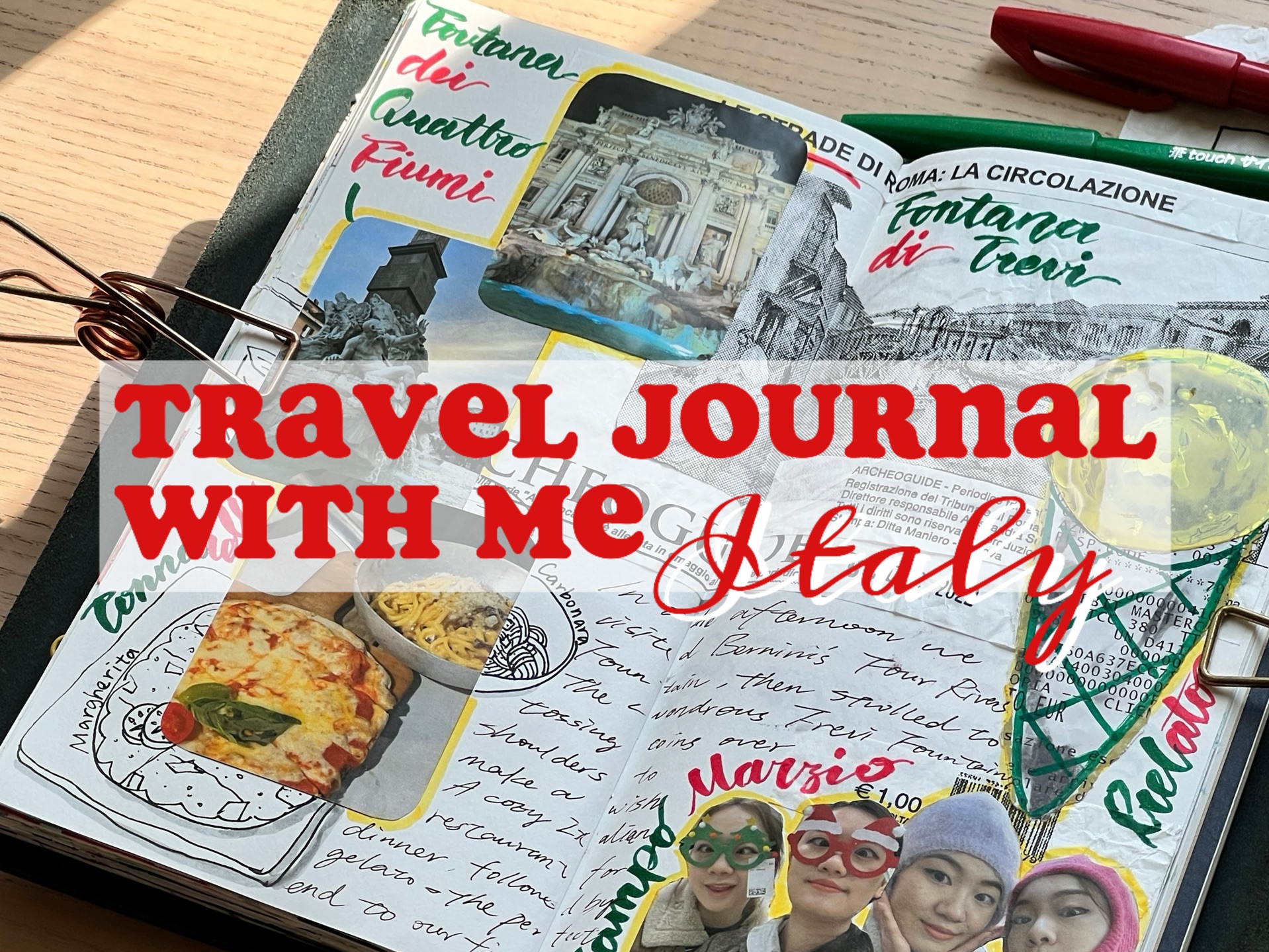 【自然*旅行手帐】Travel Journal With Me|TN手帐|意大利篇(二)哔哩哔哩bilibili