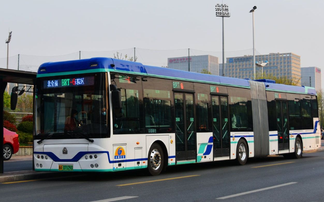 pov.6-奥体中路重点线路–济南公交brt6号线全程前方展望pov