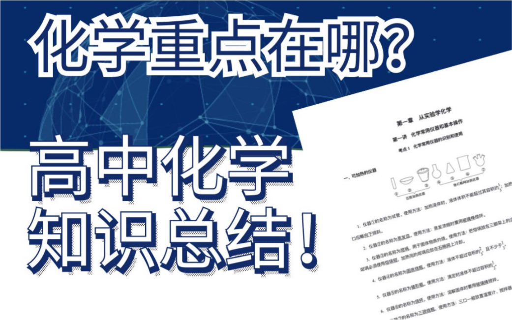 [图]【高中化学】超详细知识点总结！建议打印，轻松逆袭！