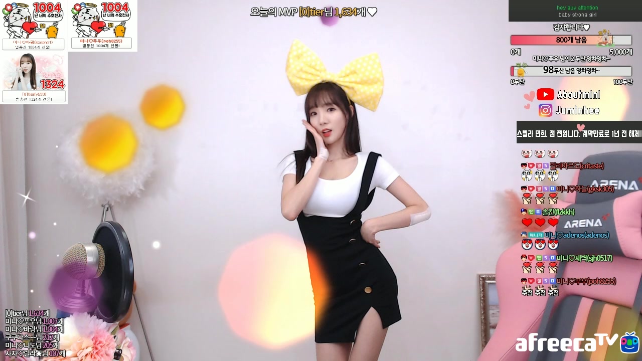 韩国女团朱敏希822可爱跳舞