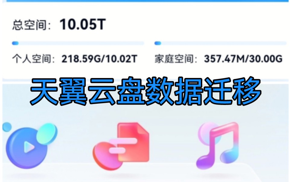 天翼云盘10T容量,数据迁移到其他电话号码哔哩哔哩bilibili