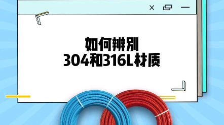 科普一下,如何快速区别304和316L不锈钢材质哔哩哔哩bilibili