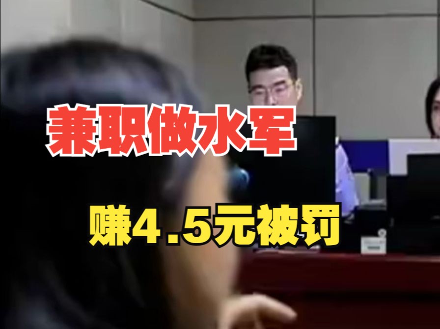 女子兼职网络水军一个月赚了4.5元,因涉嫌传谣被罚哔哩哔哩bilibili