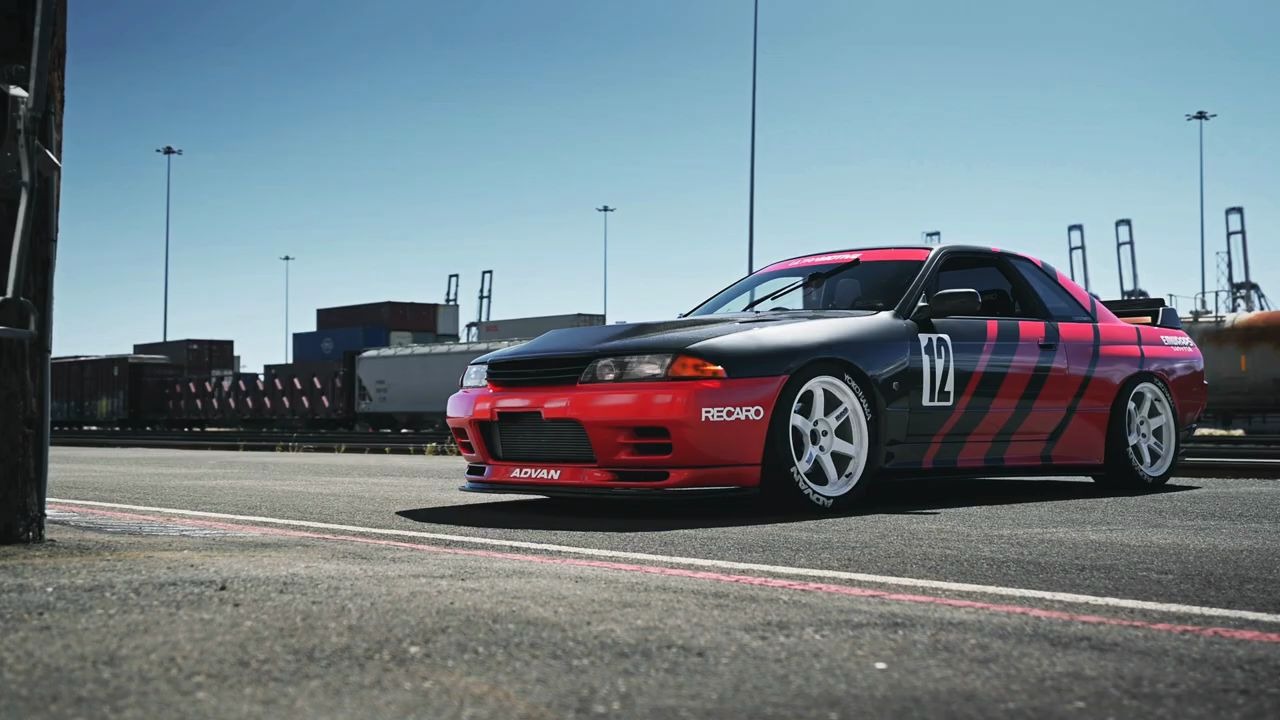 【gtr】竞技涂装~90s advan inspired 日产 nissan r32 gtr_哔哩哔哩