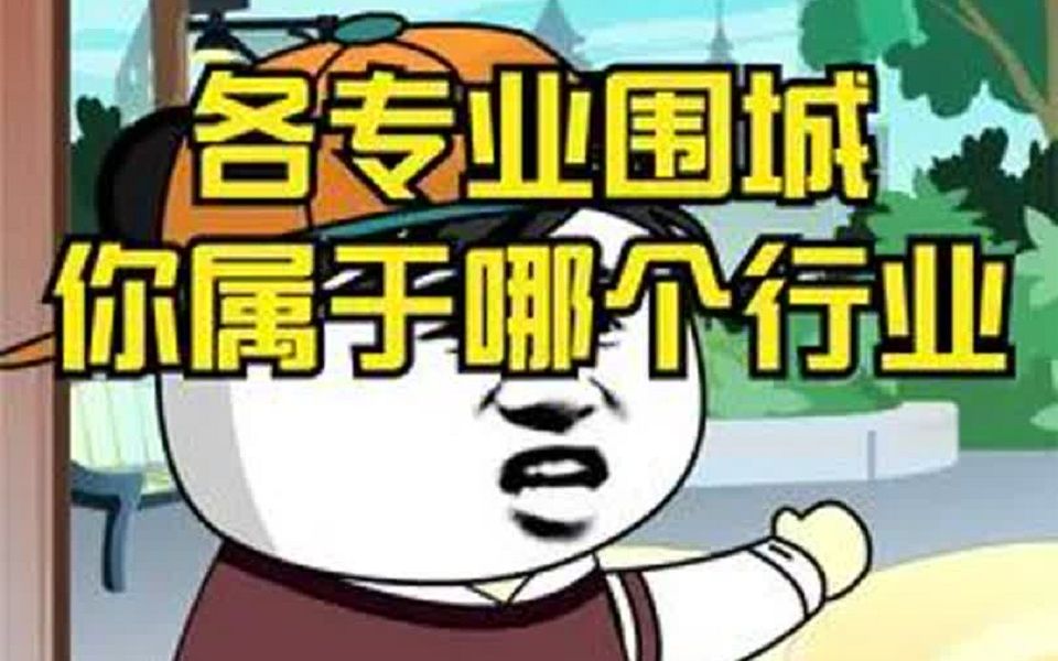 各专业围城!你属于哪个行业?哔哩哔哩bilibili